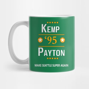 Seattle Supersonics Payton Kemp NBA Shirt Sonics Jersey Washington WA Retro Mug